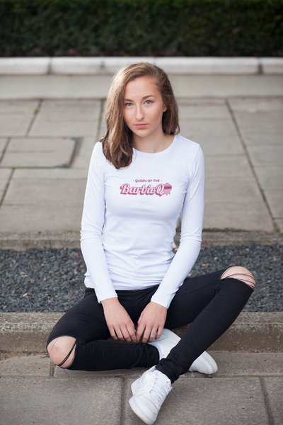 Queen Of The BarbieQ - Ladies Longsleeve Shirt