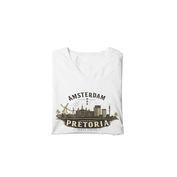 Amsterdam vs Pretoria  - Ladies Shirt - V-Neck