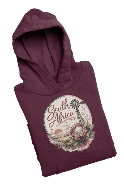 South Africa Protea Windmill - Ladies Hoodie