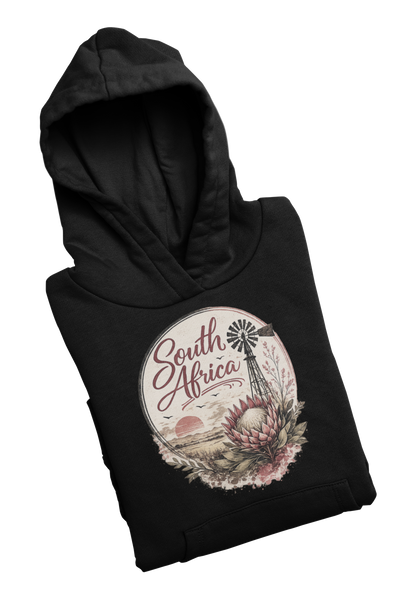 South Africa Protea Windmill - Ladies Hoodie