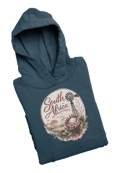 South Africa Protea Windmill - Ladies Hoodie