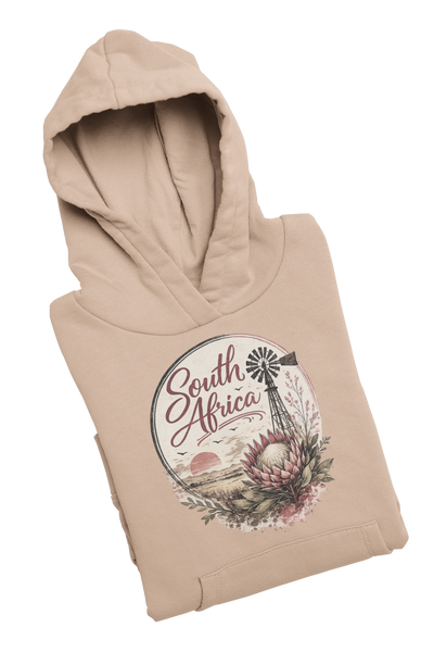 South Africa Protea Windmill - Ladies Hoodie