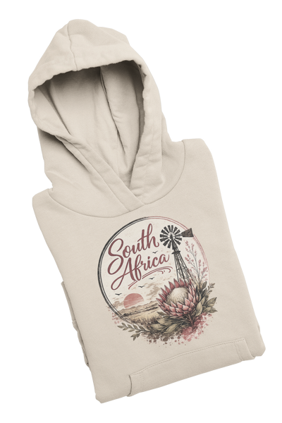 South Africa Protea Windmill - Ladies Hoodie