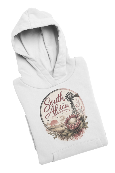 South Africa Protea Windmill - Ladies Hoodie