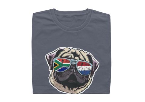 Pug With Glasses - Ladies Shirt