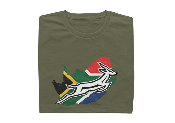 Springbok, South Africa, Flag - Mens Shirt