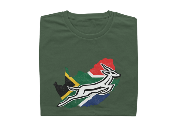Springbok, South Africa, Flag - Mens Shirt