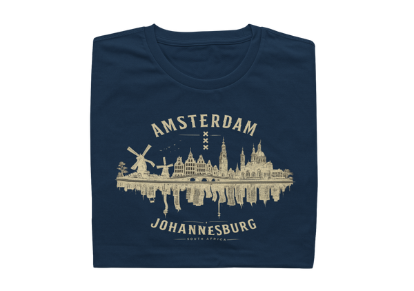 Amsterdam vs Johannesburg T-shirt, South African - Mens Shirt