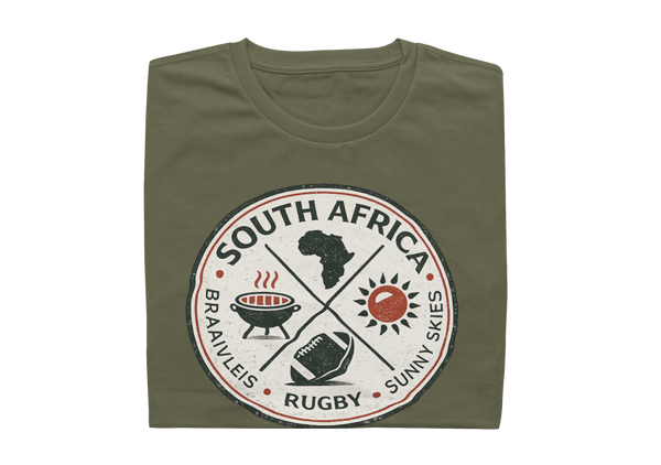 Braaivleis, Rugby, Sunny Skies - Mens Shirt