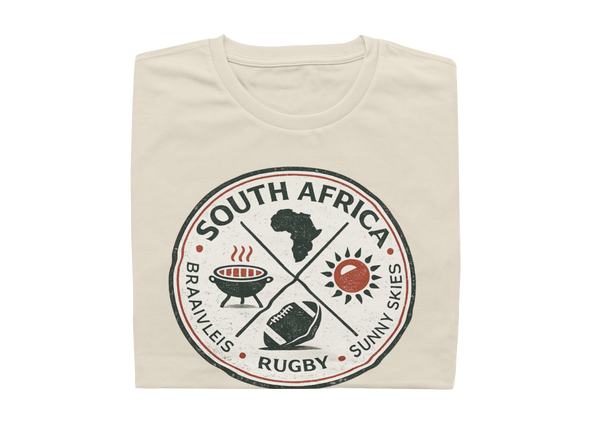 Braaivleis, Rugby, Sunny Skies - Mens Shirt