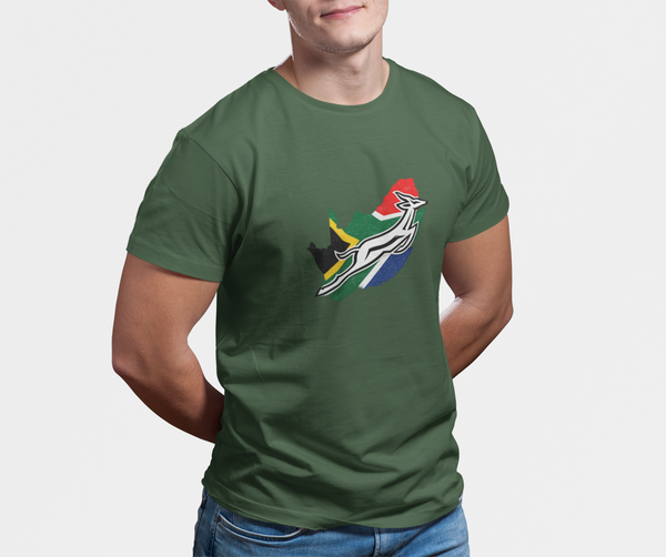 Springbok, South Africa, Flag - Mens Shirt