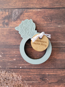 Protea Serviette Holders - Duck Egg Blue (Set of 4)