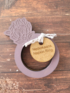 Protea Serviette Holders - Taupe (Set of 4)