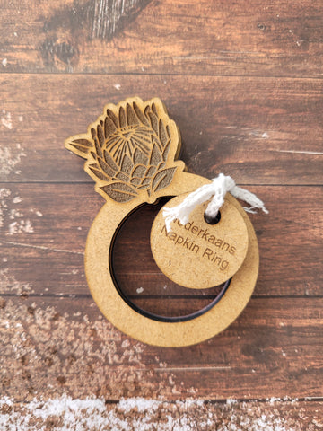 Protea Serviette Holders - Plain (Set of 4)