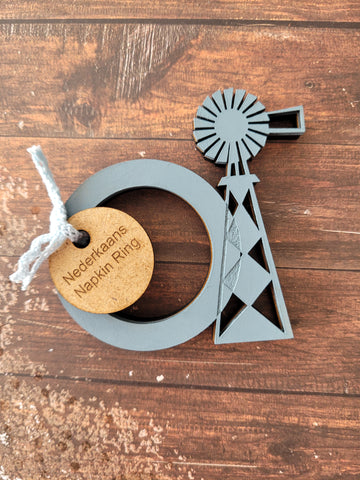 Windmill Serviette Holders - Petrol blue (Set of 4)