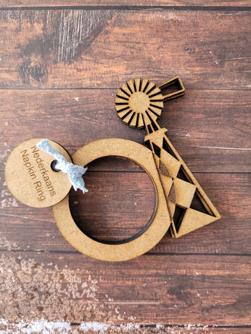 Windmill Serviette Holders - Plain (Set of 4)