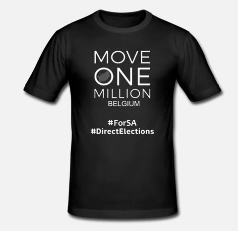 Mens Tshirt Move One Million BELGIUM