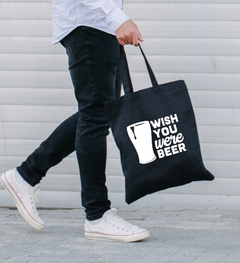 Wish You Were Beer Tote Bag