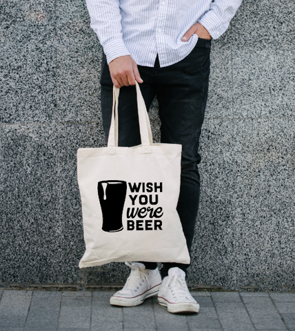Wish You Were Beer Tote Bag