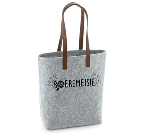 Boeremeisie - Felt Bag With Leather Handles