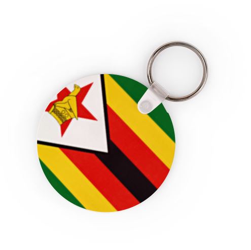 Zimbabwean Flag Keyring - Available In 3 Shapes