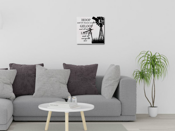 Hoop, Geloof, Liefde Wall Clock