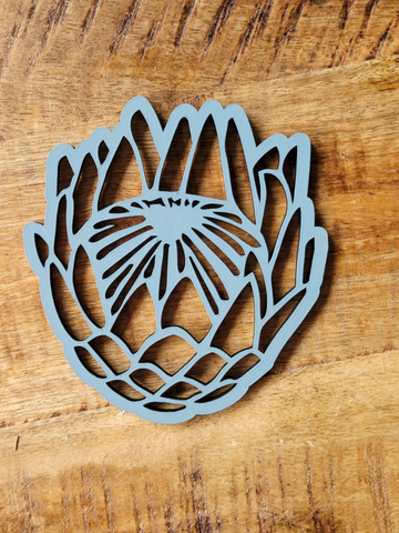 Protea Coasters - Petrol (blue) Colour  (Set of 4)