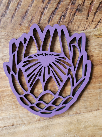 Protea Coasters - Pure Purple Colour  (Set of 4)