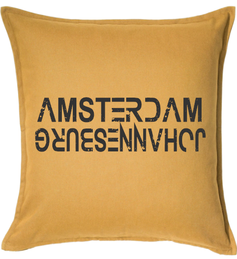Amsterdam vs Johannesburg Cushion Cover