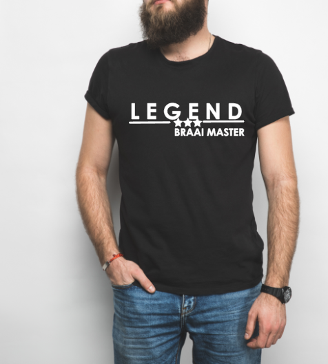 Legend Braai Master T-shirt, South African - Mens Shirt