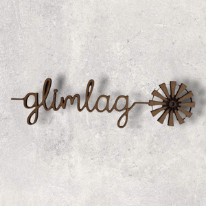 Afrikaans Word Cutout - Glimlag
