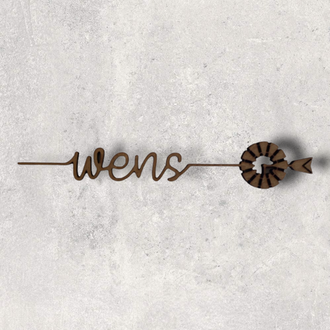 Afrikaans Word Cutout - Wens