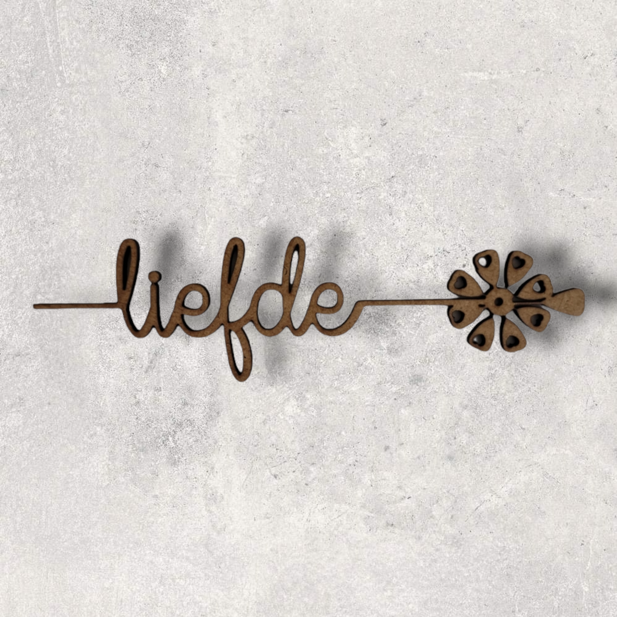 Afrikaans Word Cutout - Liefde