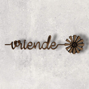 Afrikaans Word Cutout - Vriende