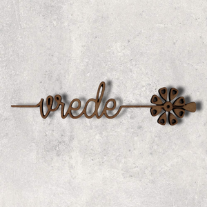 Afrikaans Word Cutout - Vrede