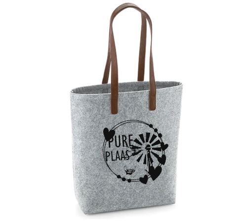 Pure Plaas - Felt Bag With Leather Handles