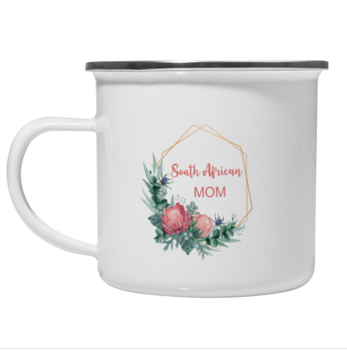 South African Mom - Protea - Vintage Mug
