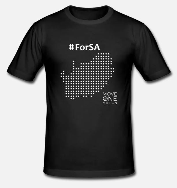 Mens Tshirt Move One Million #ForSA