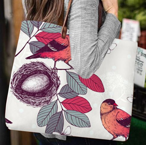 Birds Handbag (Tote)