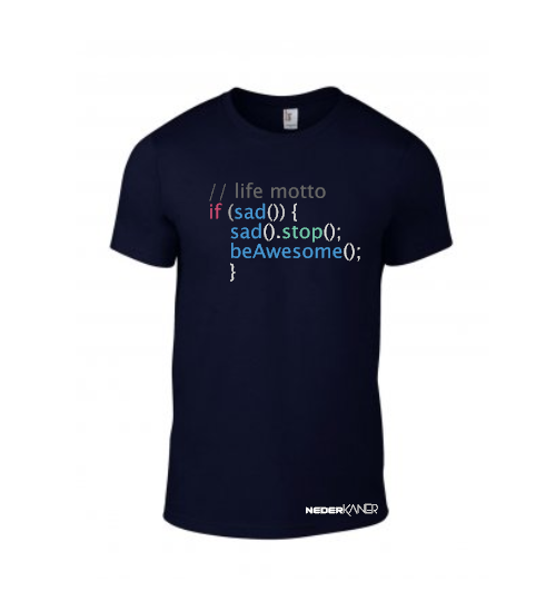 Code, Sad, Java - Mens Shirt