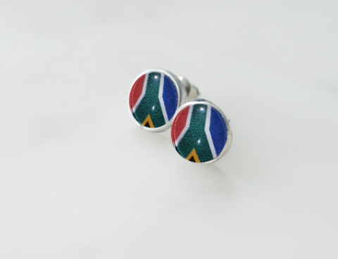 South African Flag Earrings