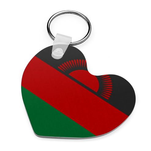 Malawi Flag Keyring - Available In 3 Shapes