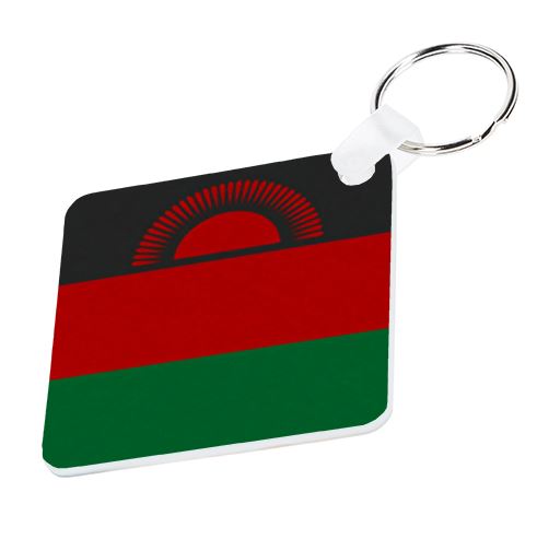 Malawi Flag Keyring - Available In 3 Shapes