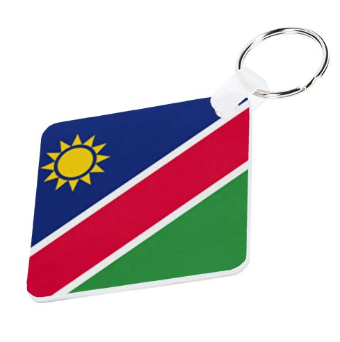 Namibia Flag Keyring - Available In 3 Shapes