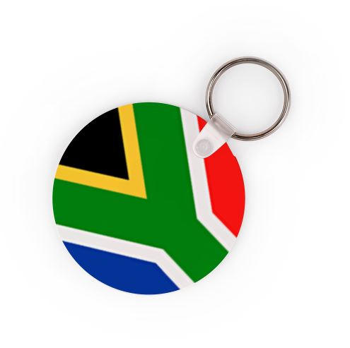 South African Flag Keyring - Available In 3 Shapes