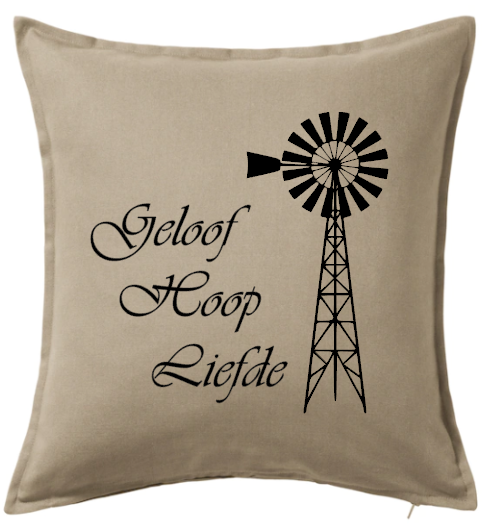 Geloof Hoop Liefde Cushion Cover