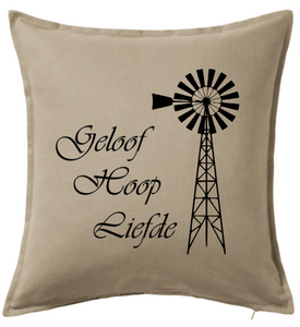 Geloof Hoop Liefde Cushion Cover