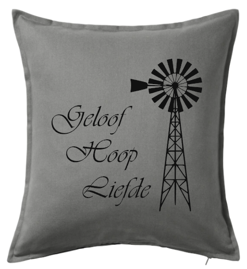 Geloof Hoop Liefde Cushion Cover