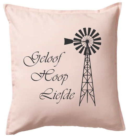 Geloof Hoop Liefde Cushion Cover