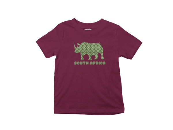 Rhino Shweshwe Print - Kids Shirt
